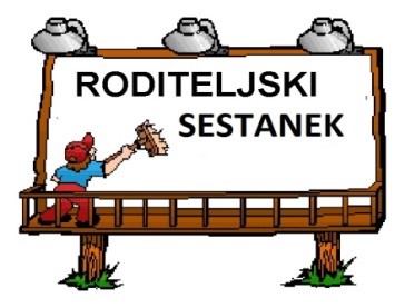 Obvestilo: RODITELJSKI SESTANEK