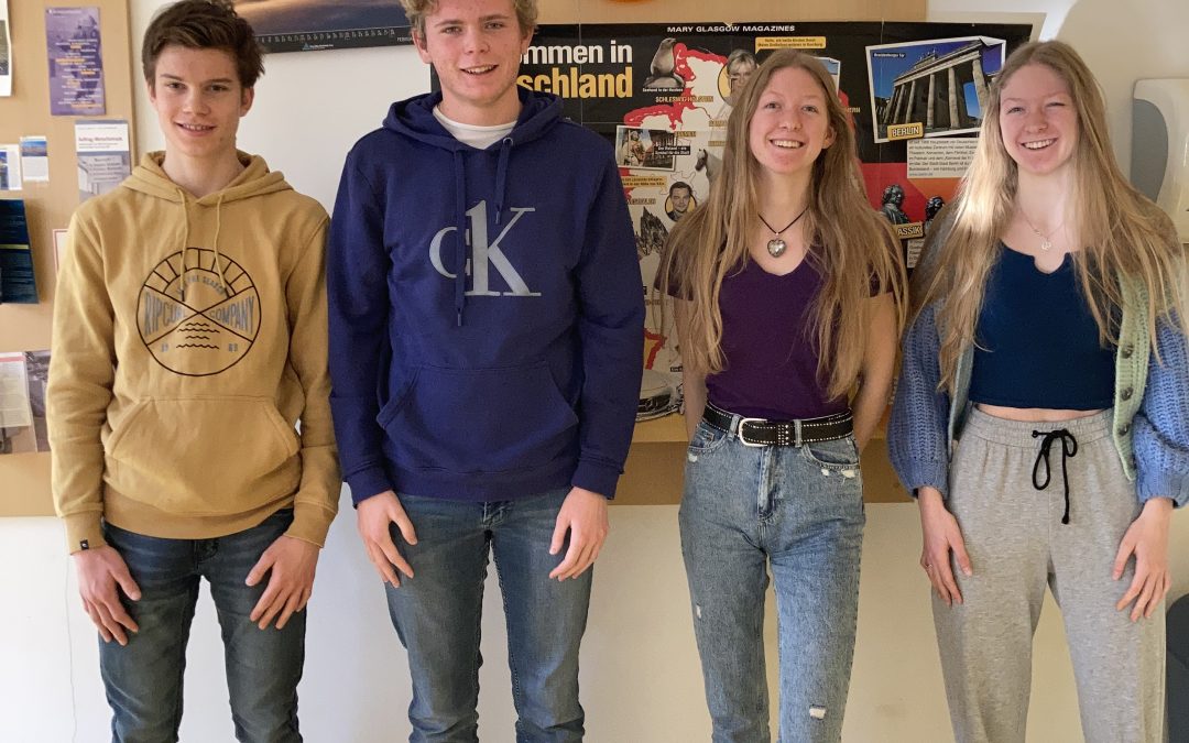 Matevž, Estrella, Angelica, Jan in Tim gredo na državno tekmovanje iz znanja nemščine!