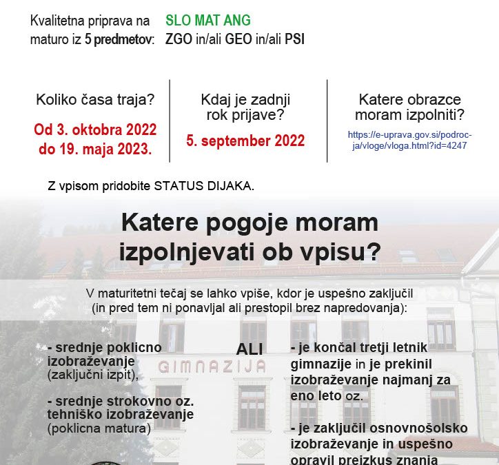 Maturitetni tečaj